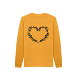 Mustard Flower Heart Hoody