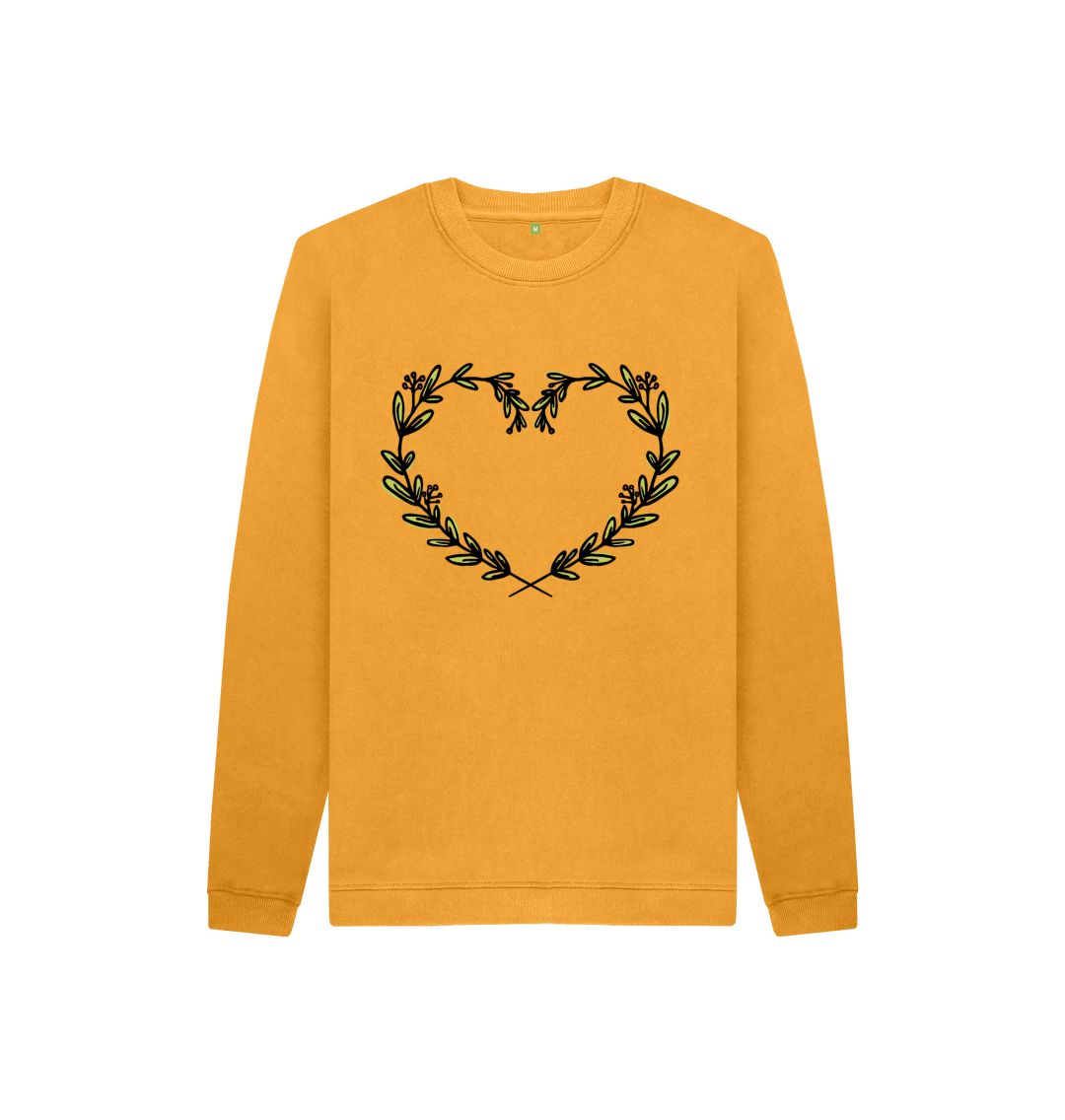 Mustard Flower Heart Hoody