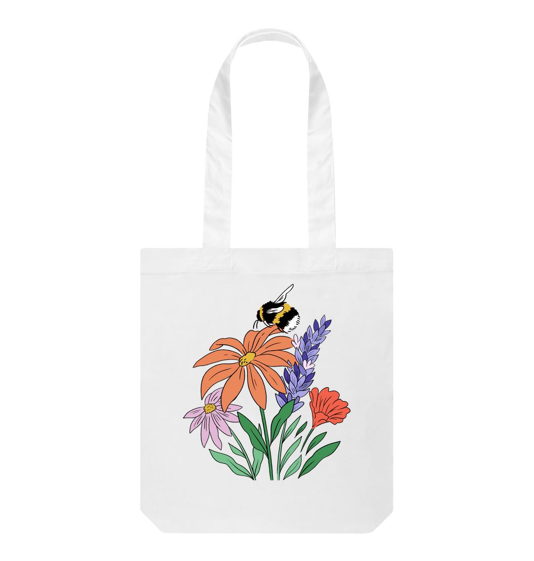 White Flowers Tote