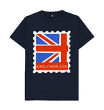 Navy Blue Men's King Charle's the 3rd's Stamp Tee