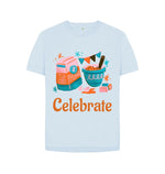 Sky Blue Women's Relaxed Celebrate Tee