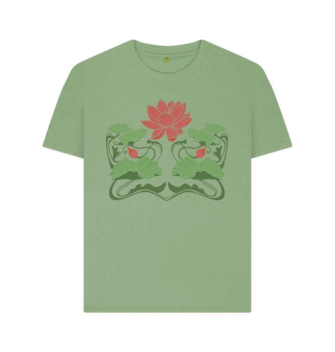 Sage Pink Lotus Tee