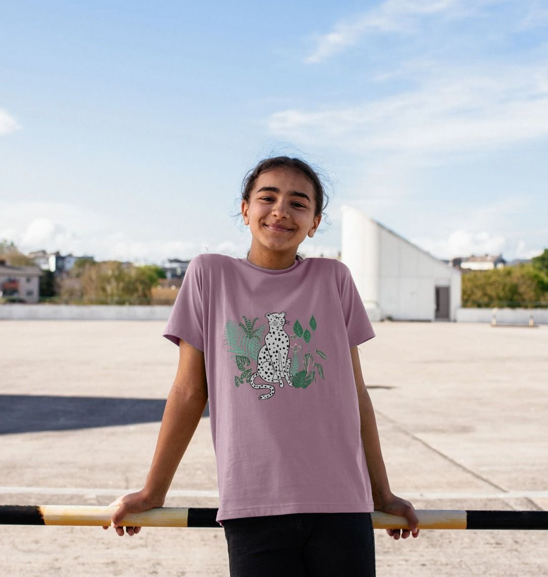 White Cheetah Tee