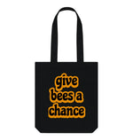 Black Give Bees A Chance Tote