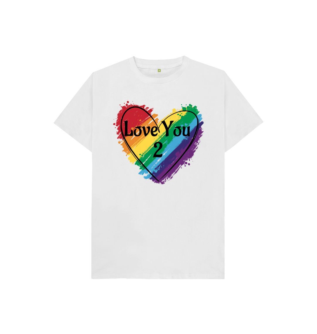 White Love You 2 Kids Tee