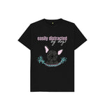 Black Easily Distracted By Dogs Tee