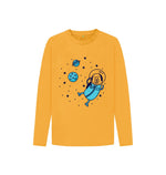 Mustard Dog In The Space Long Sleeve Top