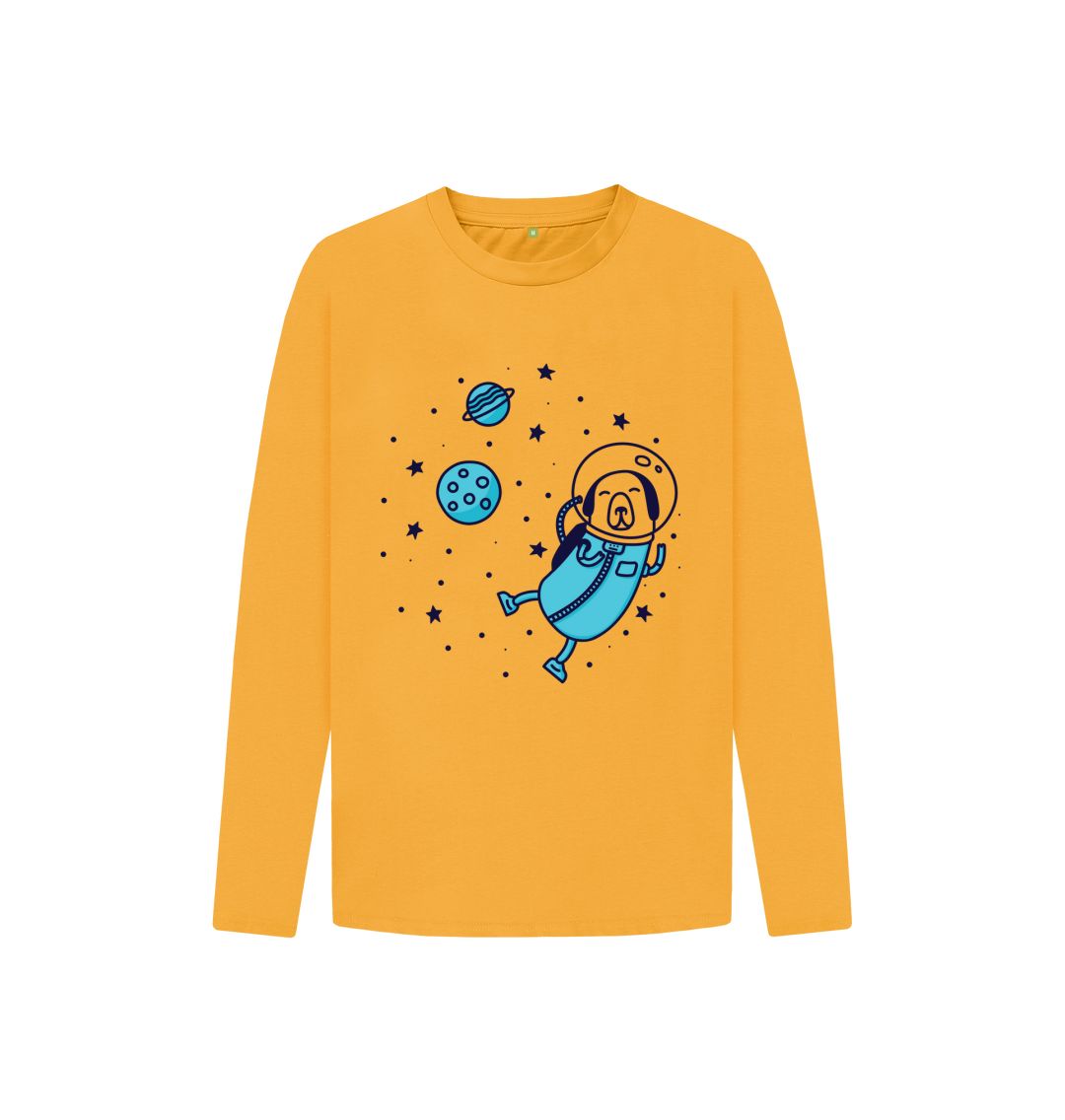 Mustard Dog In The Space Long Sleeve Top