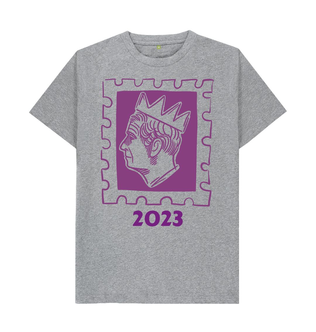 Athletic Grey Men' s King Charle's Stamp Tee