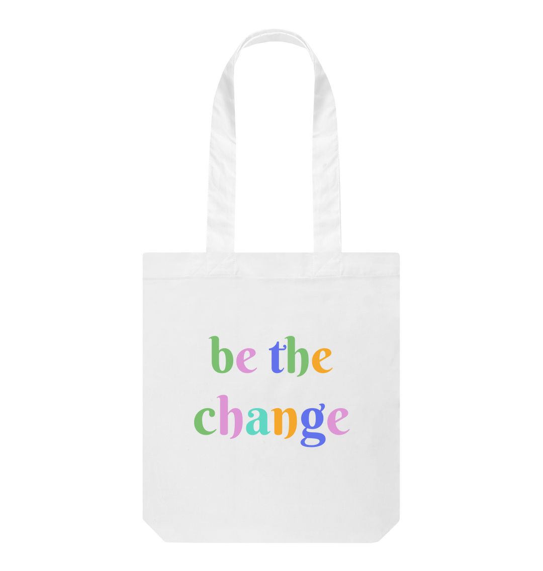 White Be The Change Tote