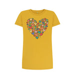 Mustard Many Hearts In A Heart Tee Dress