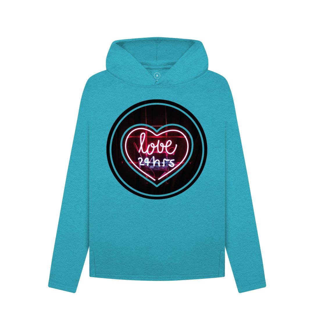 Ocean Blue Women's Remill Love 24hrs Hoody