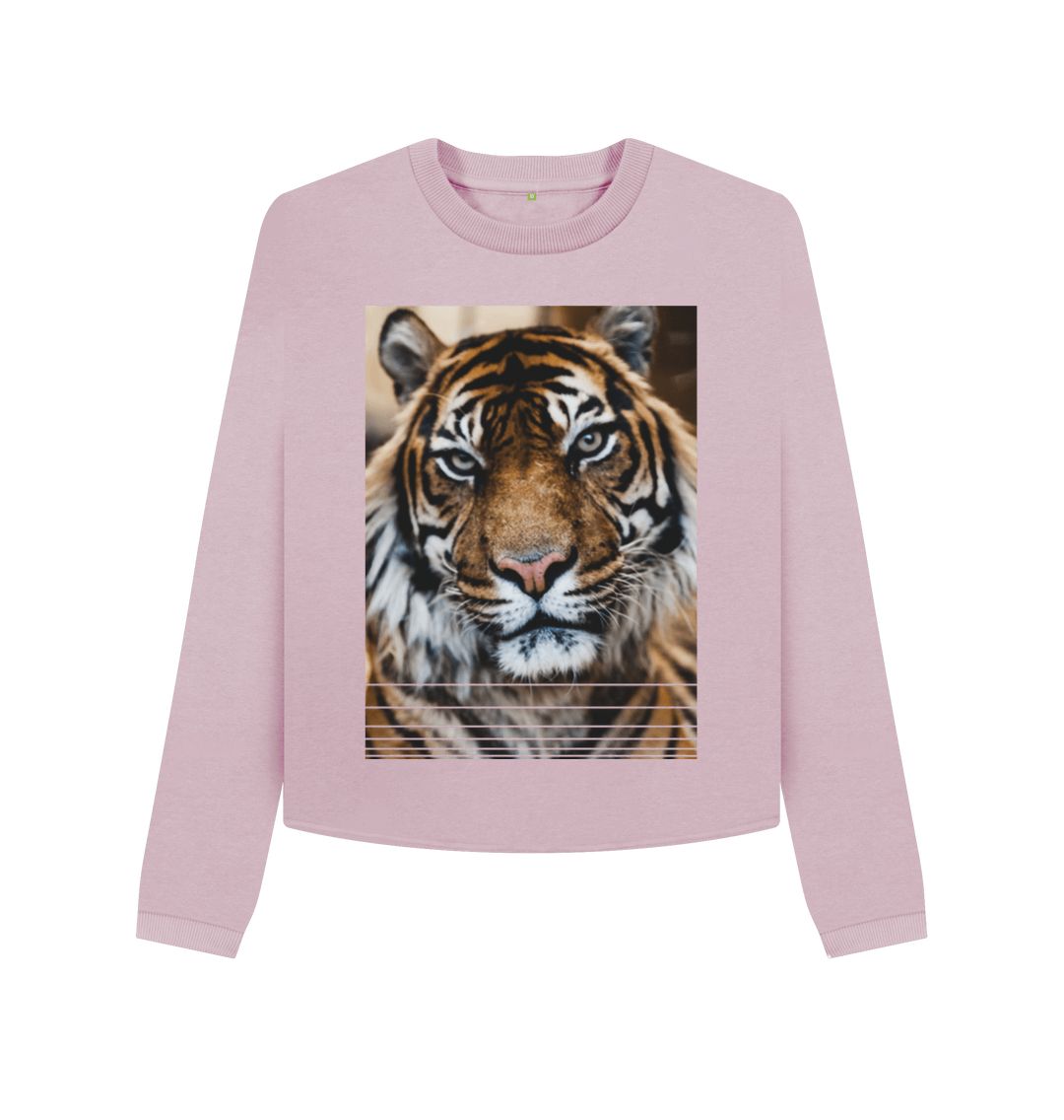 Mauve Tiger Boxy Jumper