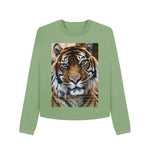 Sage Tiger Boxy Jumper