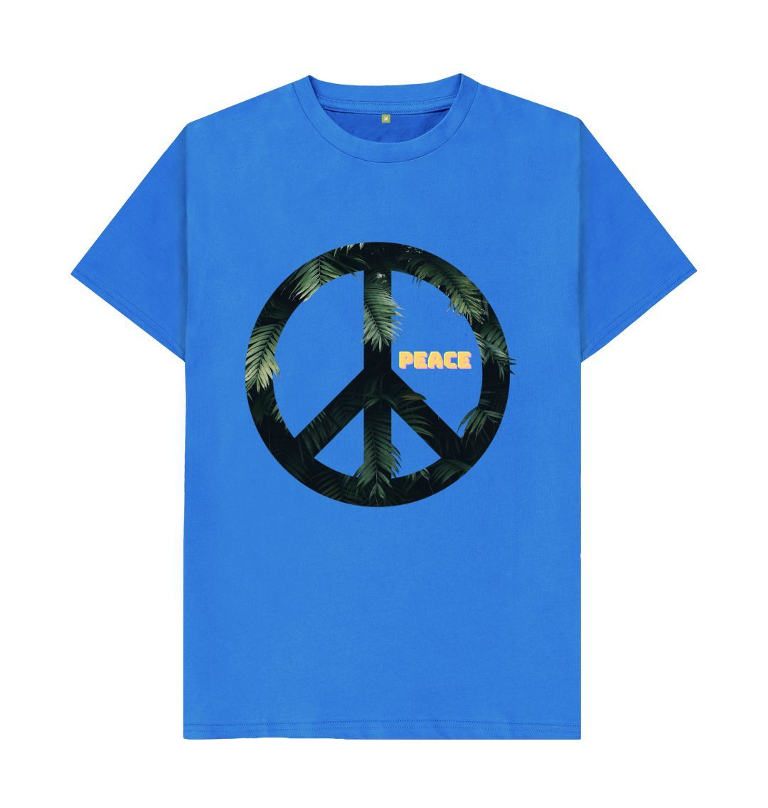 Bright Blue Peace Around Tee