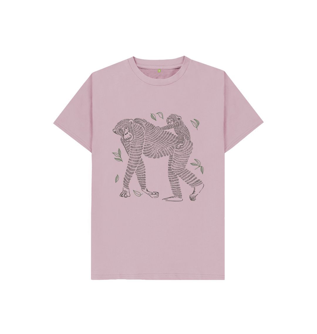 Mauve Chimp and Baby Kid Tee