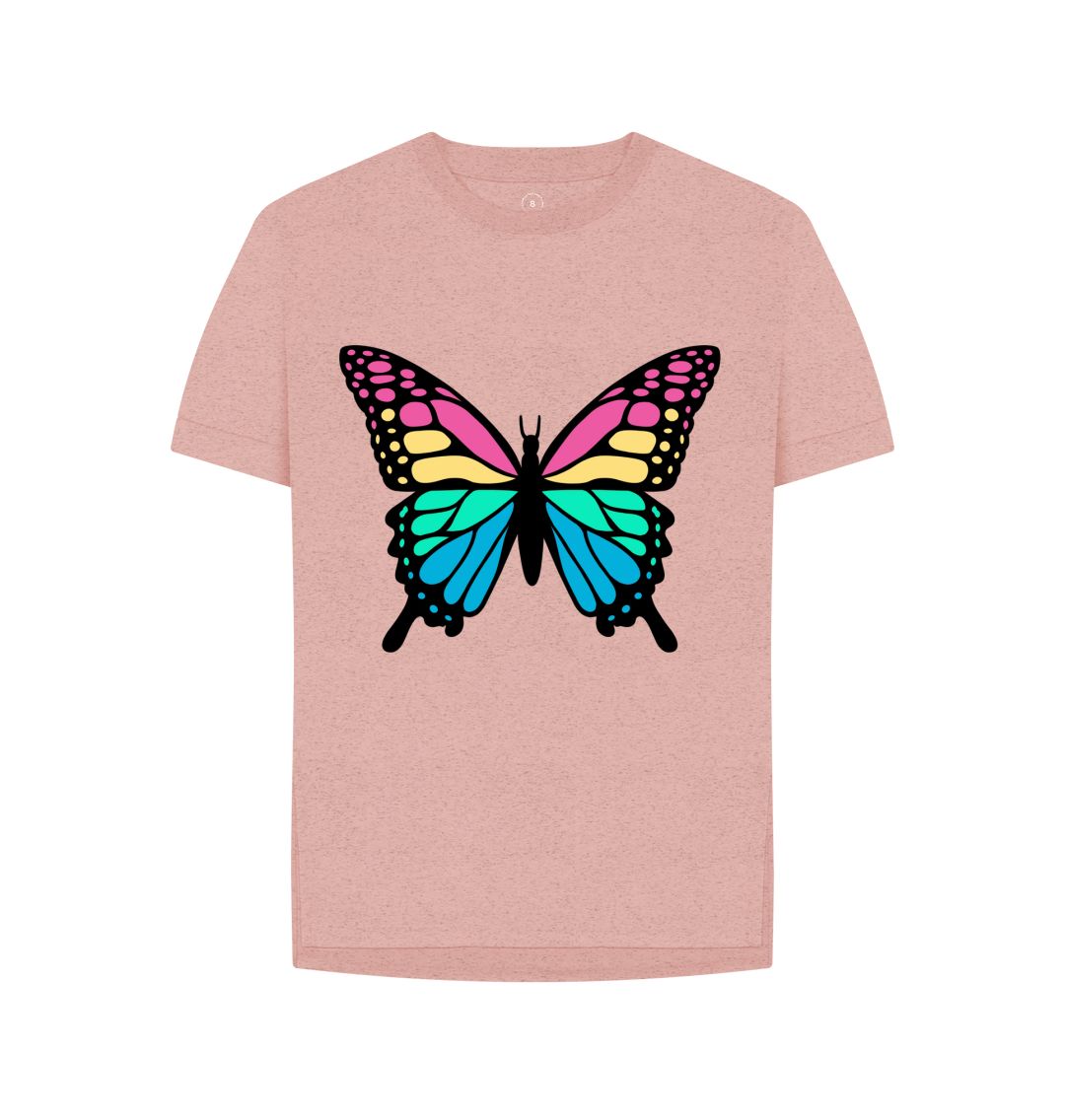 Sunset Pink Remill Relaxed Butterfly Tee