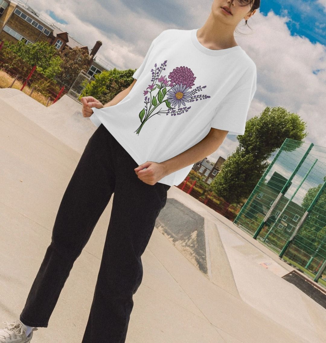 Pink and Purple Flowers Tee