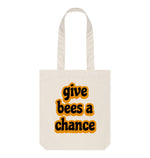 Natural Give Bees A Chance Tote