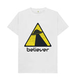 White UFO Believer Tee