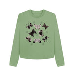 Sage Multi Butterfly Boxy Jumper