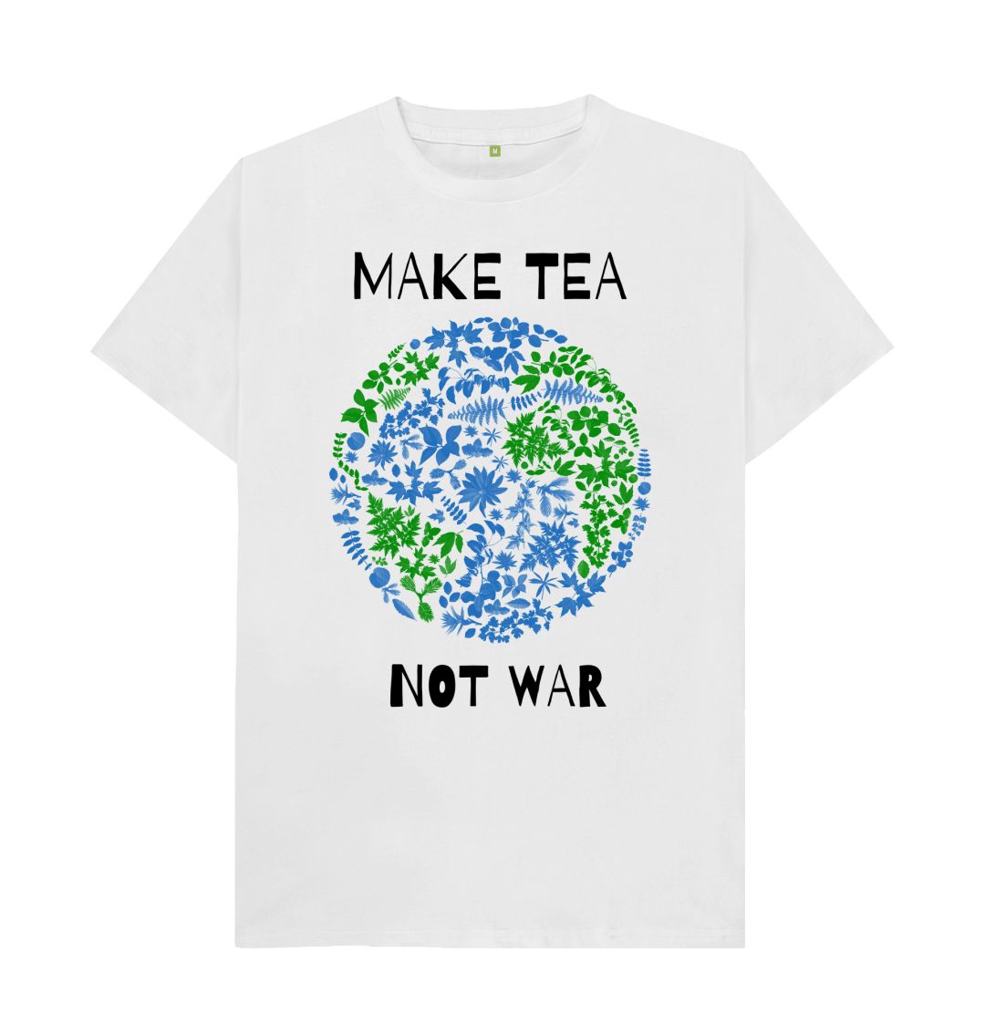 White Make Tea Not War Tee