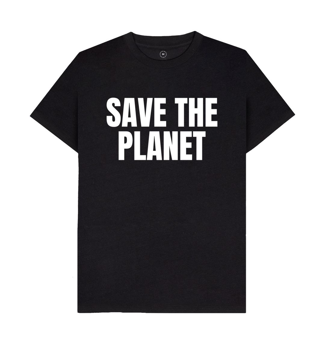 Black Save The Planet Tee