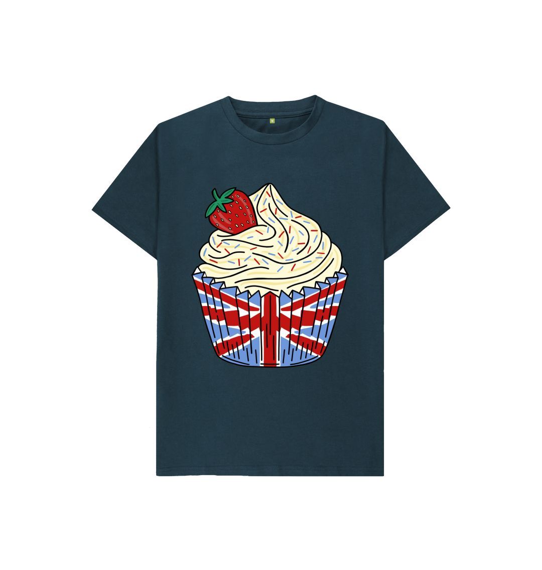 Denim Blue Kids Cupcake Tee