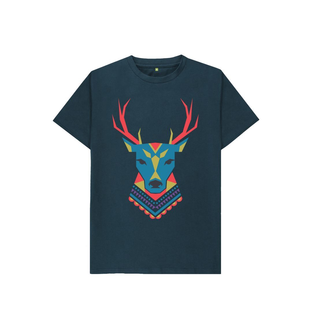 Denim Blue Pretty Deer Tee