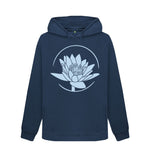 Navy Blue Blue Lotus Hoody