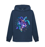 Navy Blue Purple Turtle Hoody