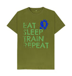 Moss Green Train Repeat Tee