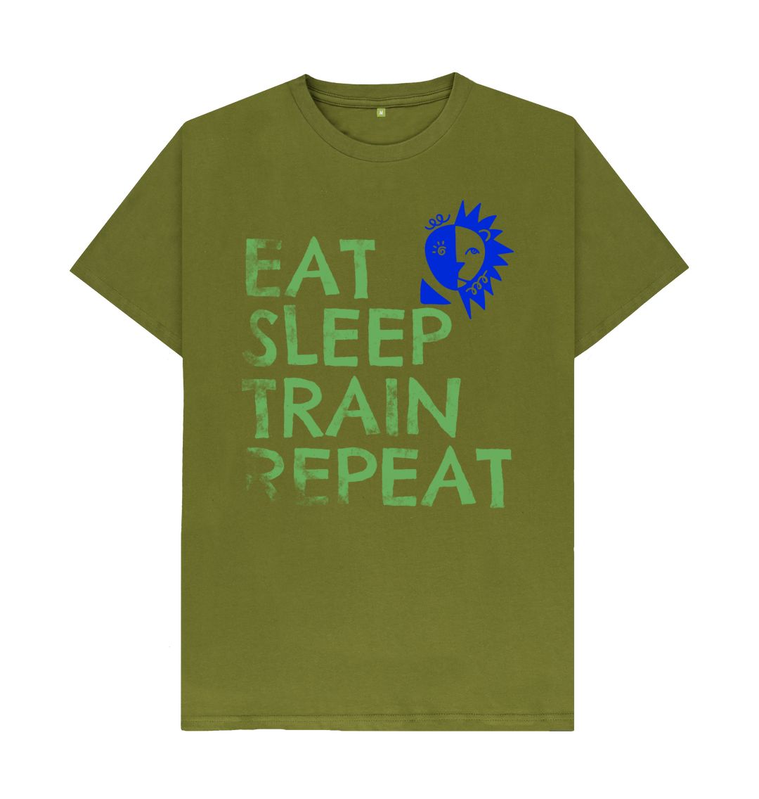 Moss Green Train Repeat Tee