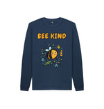 Navy Blue Bee Kind Jumper