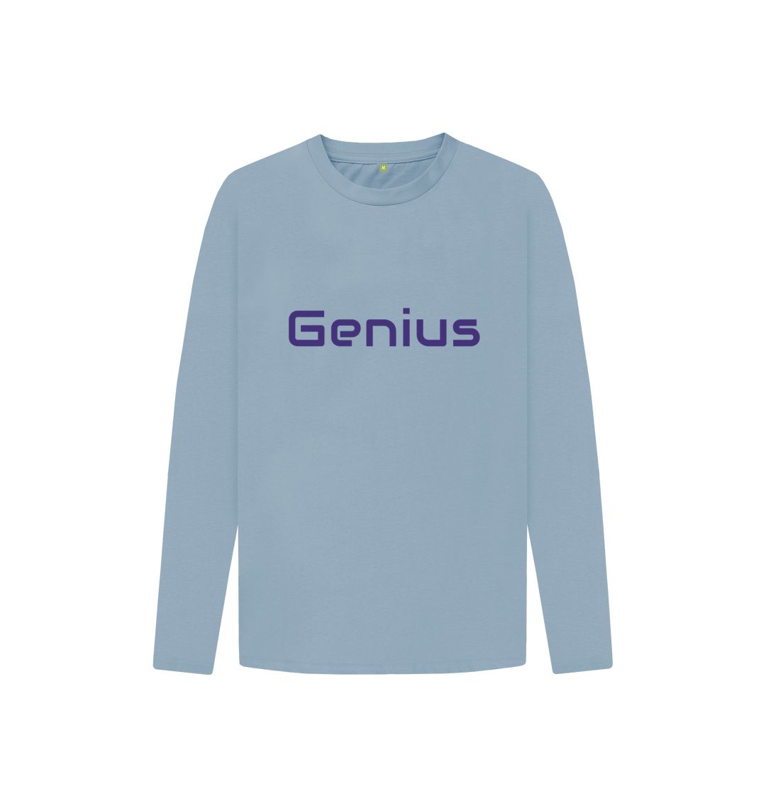 Stone Blue Genius Long Sleeve Tee