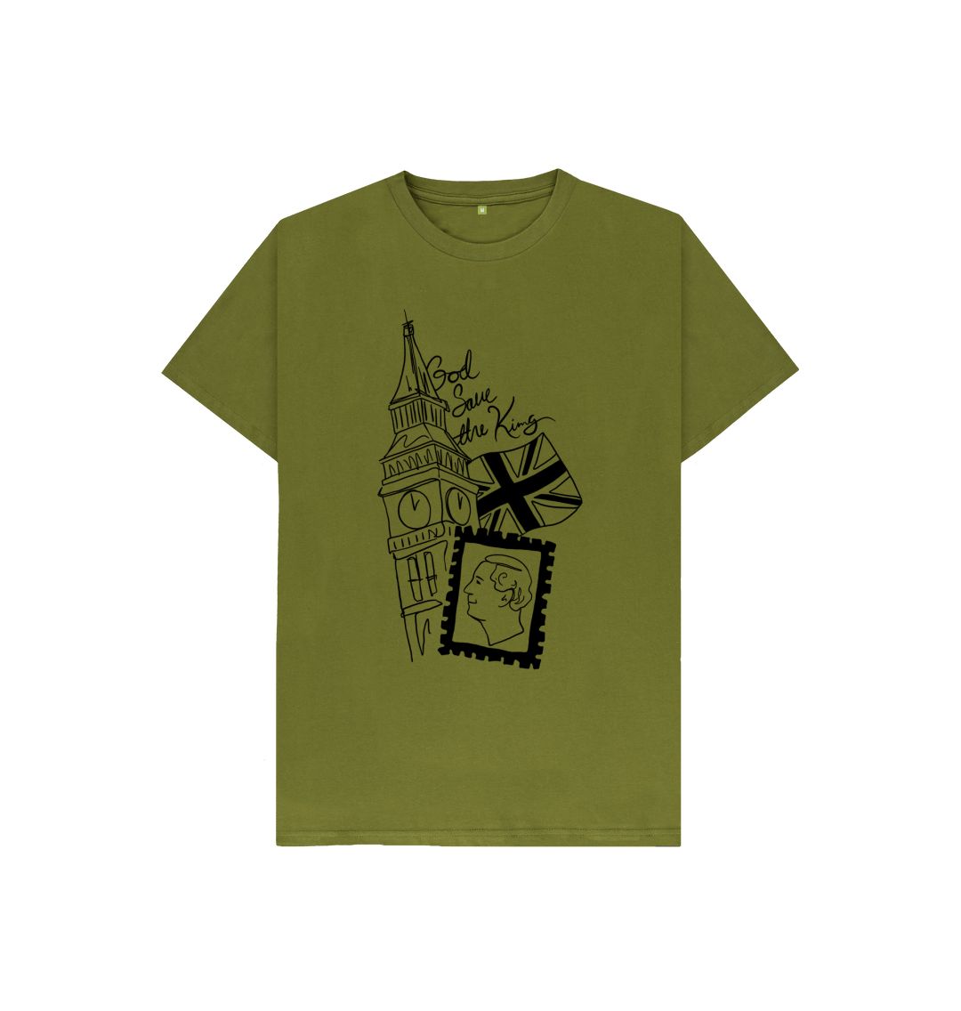 Moss Green Kids God Save The Tee