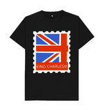 Black Men's King Charle's the 3rd's Stamp Tee