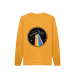 Mustard Rainbow Spaceship Sweatshirt