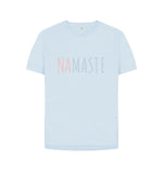 Sky Blue Relaxed Fit Namaste Tee