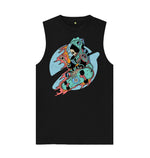 Black Skeleton Skater Vest