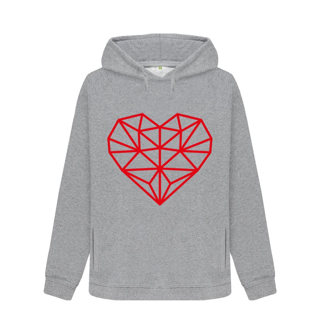 Light Heather Shaped Heart Hoody