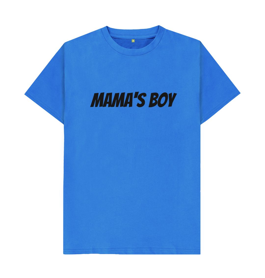 Bright Blue Mama's Boy Men's Tee