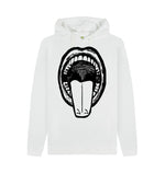 White Tongue-in-cheek Hoody