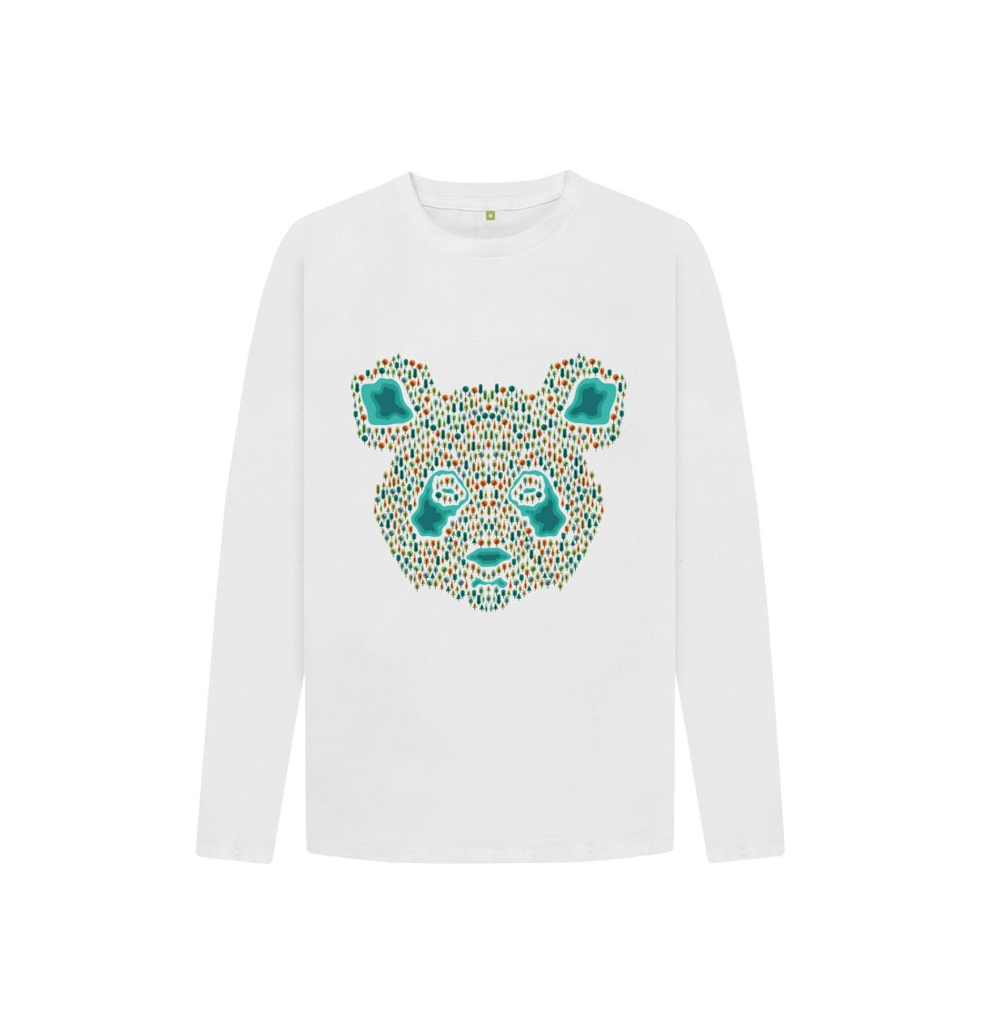 White Tree Bear Long Sleeve Tee