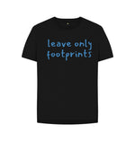 Black Leaves Only Footprints Tee