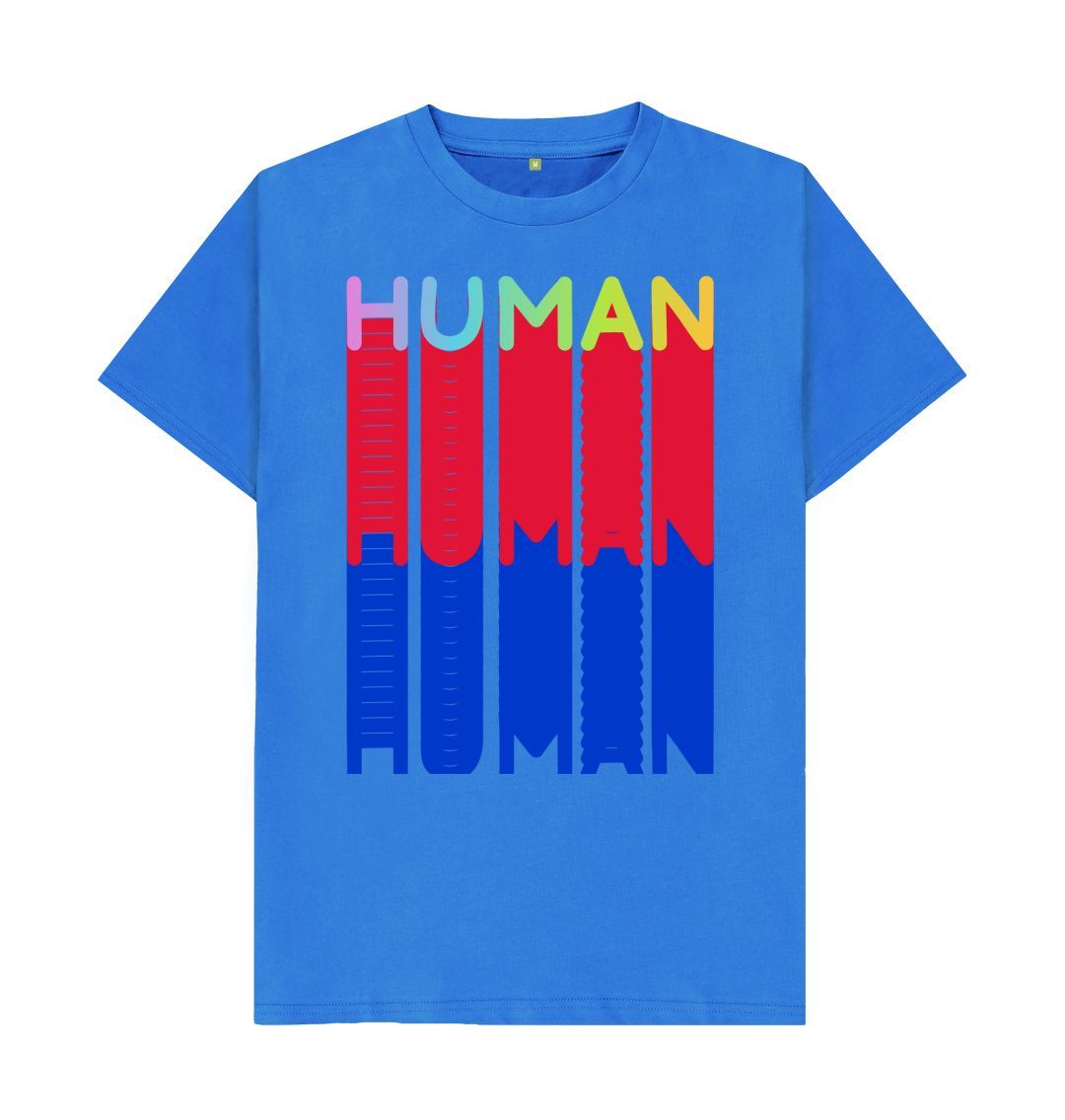 Bright Blue Human Tee