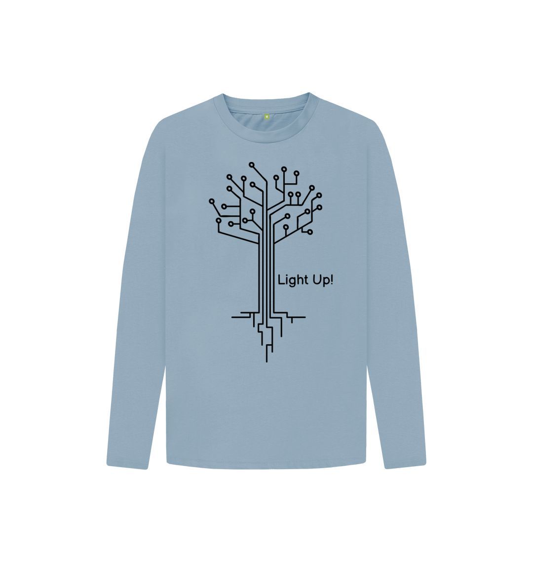 Stone Blue Electric Tree Long Sleeve Tee