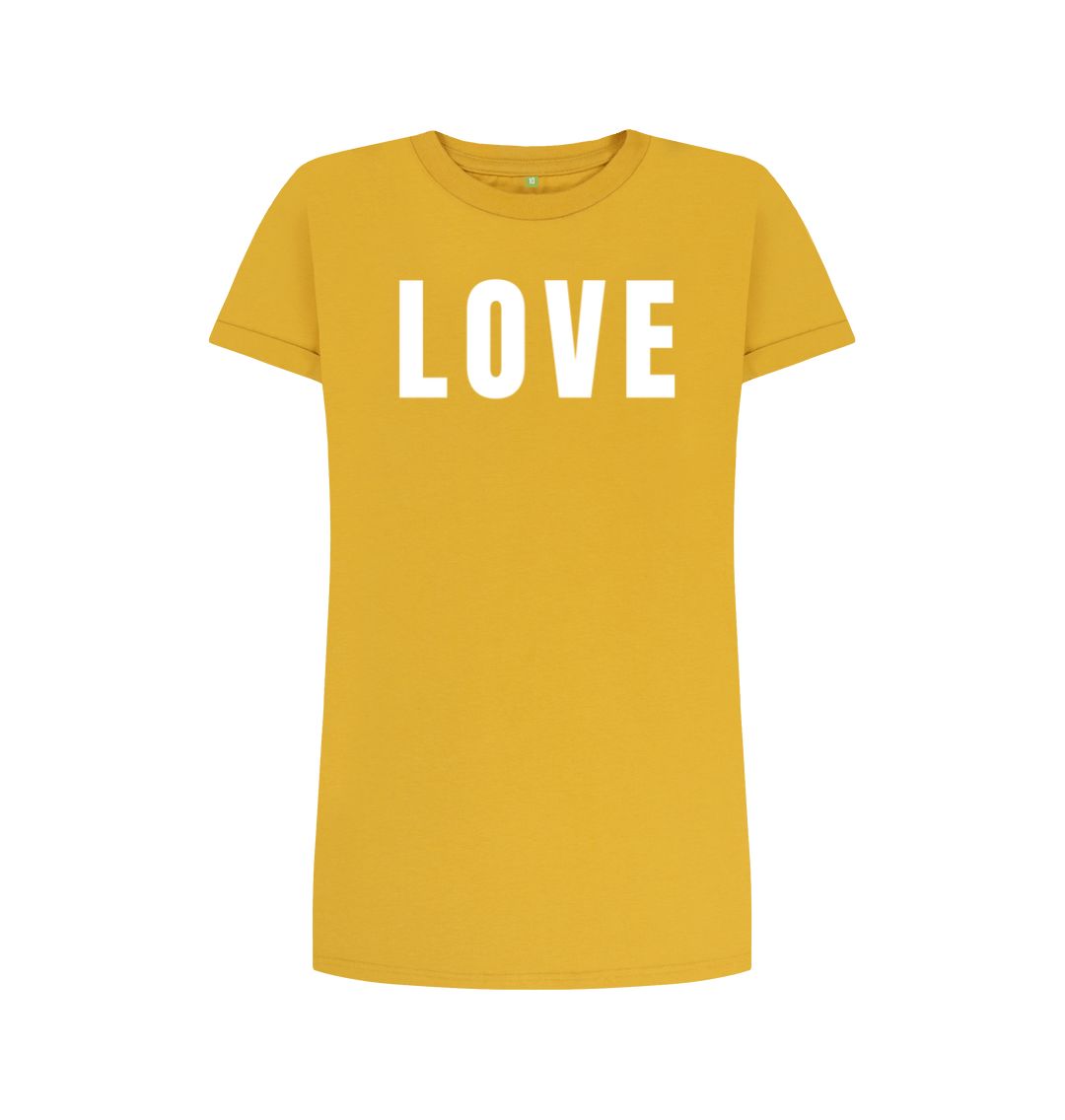 Mustard Love Tee Dress