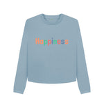 Stone Blue Happiness Boxy Jumper