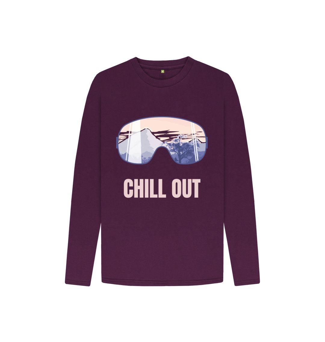 Purple Chill Out Long Sleeve Tee